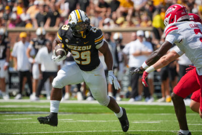 Mizzou running back Ahmad Hardy.