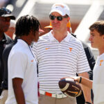 Faizon Brandon and Peyton Manning.