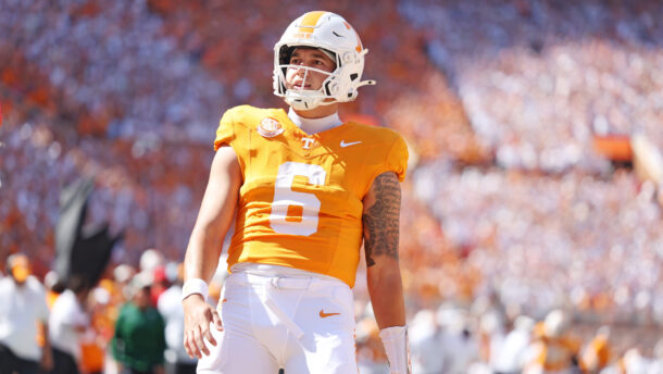Tennessee quarterback Joey Aguilar.