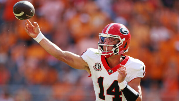 Georgia quarterback Gunner Stockton.