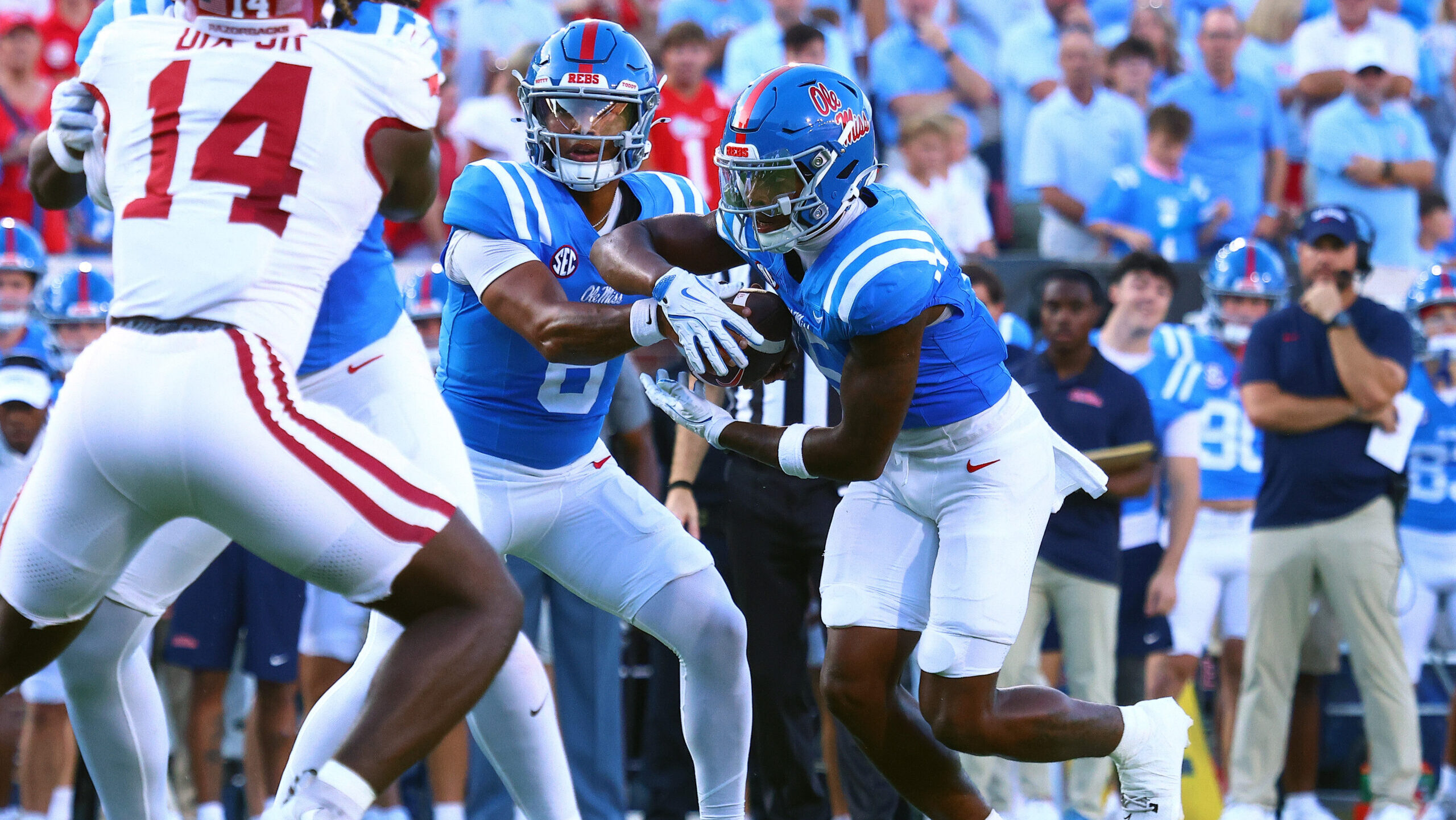 Ole Miss dealing with injuries to QBs Austin Simmons, Trinidad Chambliss vs. Arkansas