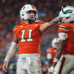 Miami quarterback Carson Beck