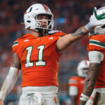 Miami quarterback Carson Beck