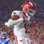 Arkansas QB Taylen Green.