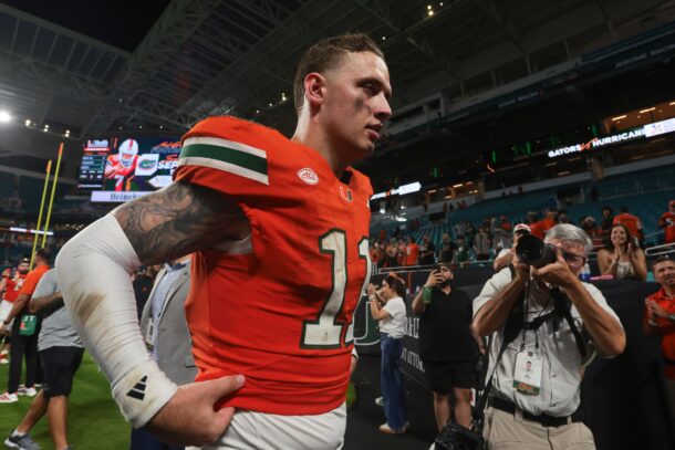 Miami QB Carson Beck.