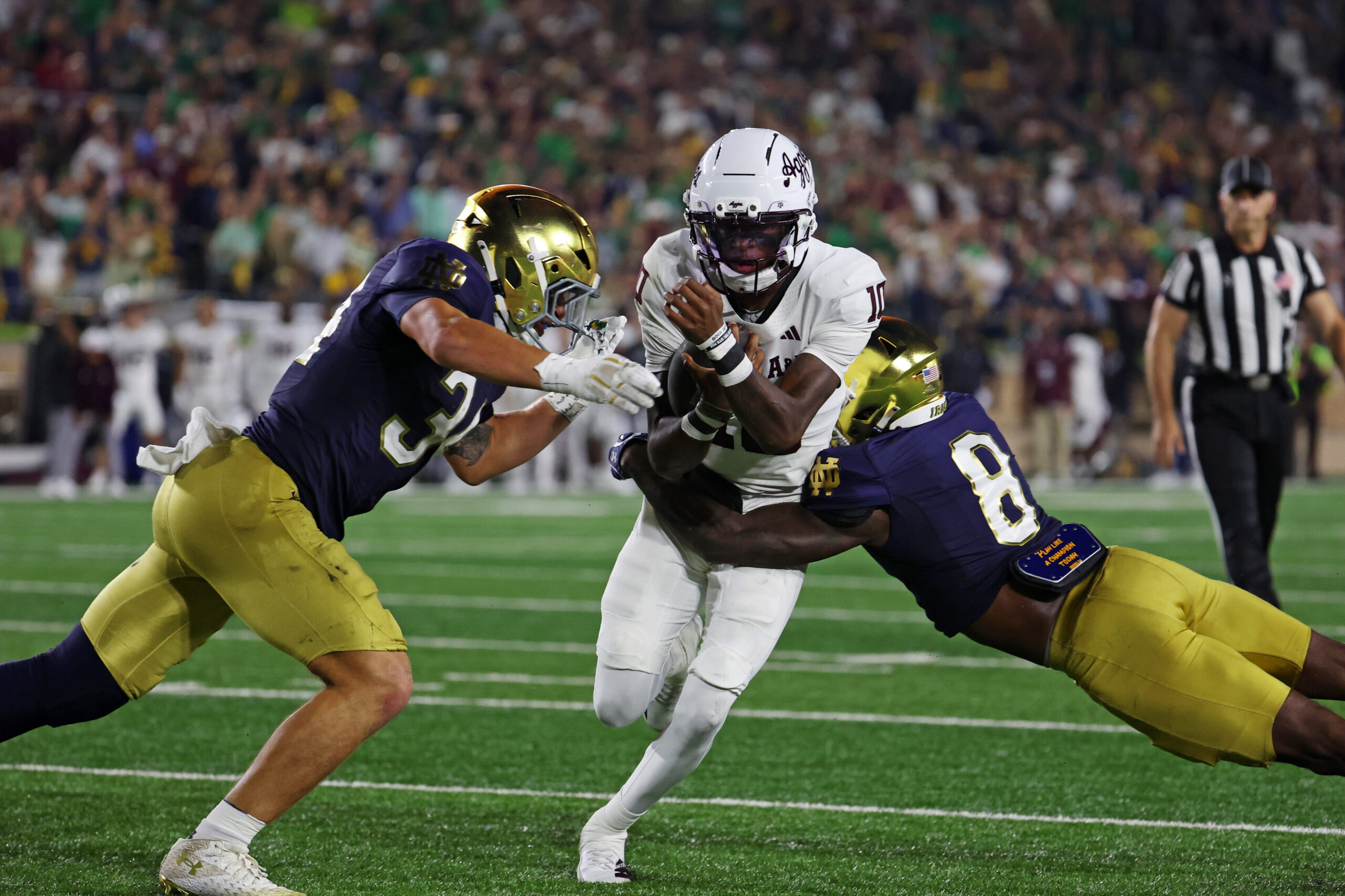 Rapid Reaction: Texas A&M shocks Notre Dame with last-second TD