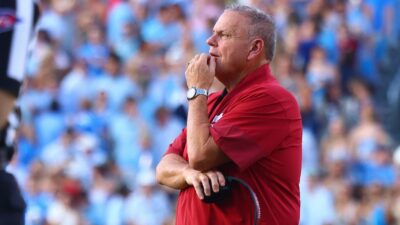 Arkansas coach Sam Pittman.