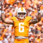 Tennessee quarterback Joey Aguilar
