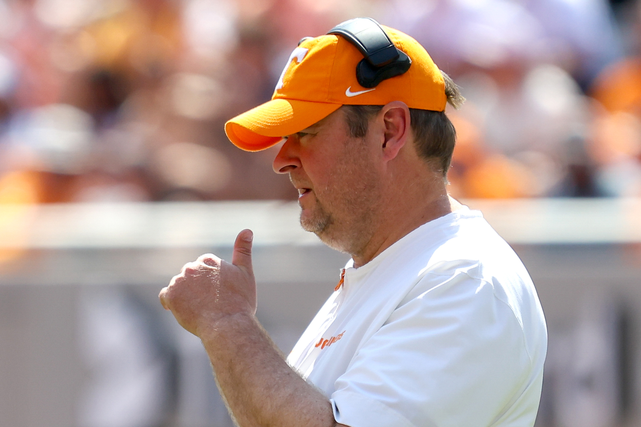 Josh Heupel proud of how Tennessee handled &lsquo;uncertainty&rsquo; in Arkansas game