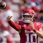 Oklahoma quarterback John Mateer.