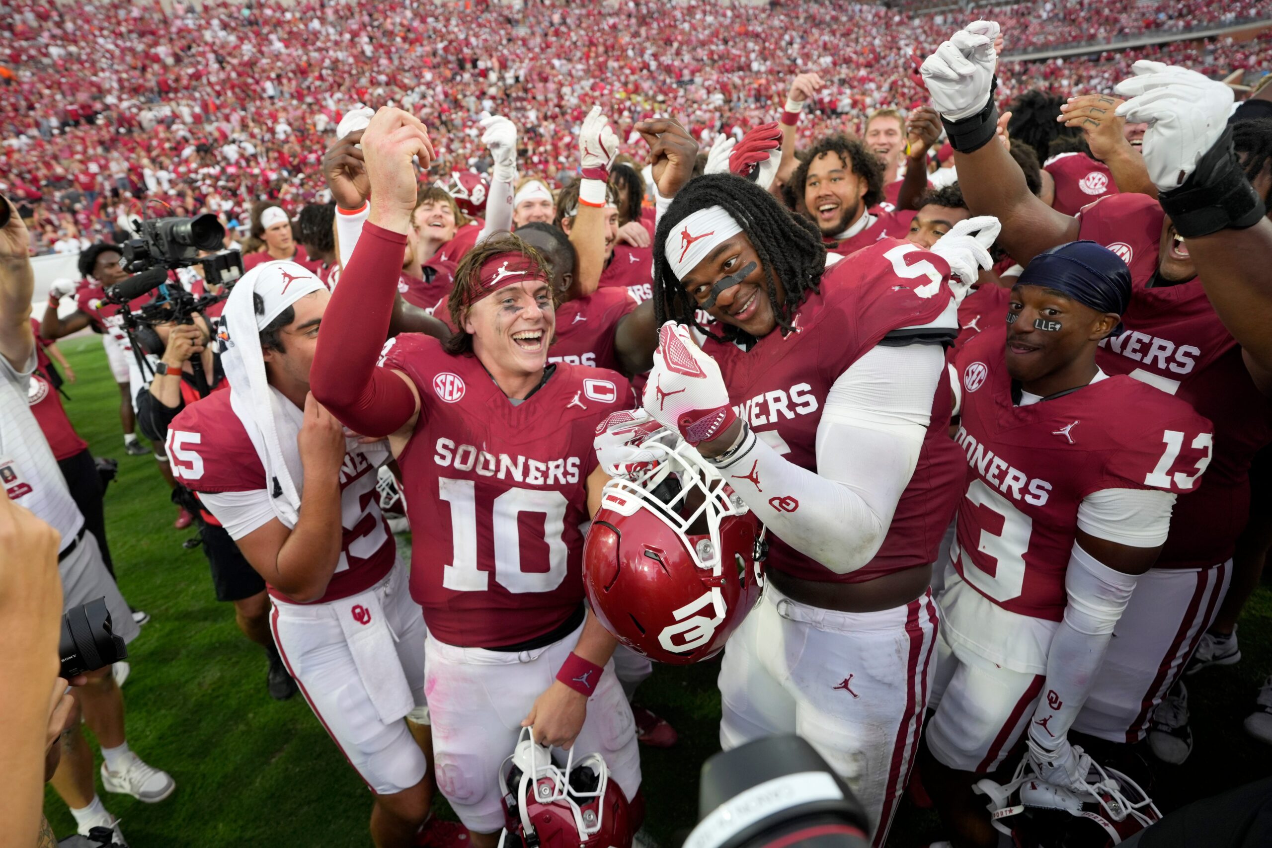 Booger McFarland shares high praise for John Mateer after Oklahoma&rsquo;s win over Auburn