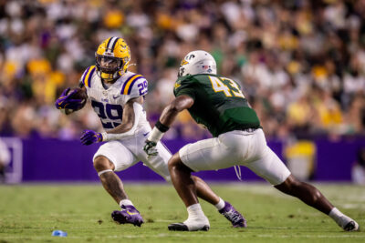 LSU running back Caden Durham