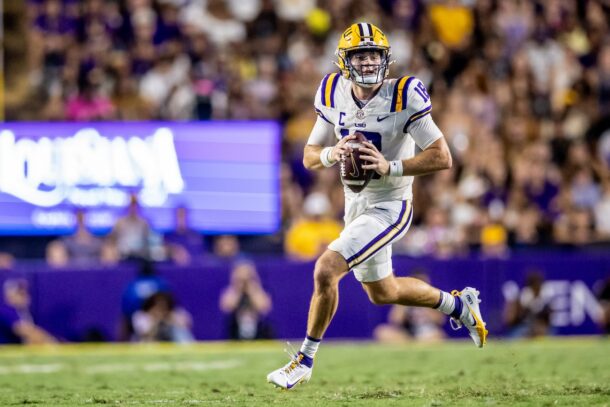 LSU QB Garrett Nussmeier.