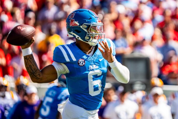 Ole Miss QB Trinidad Chambliss.