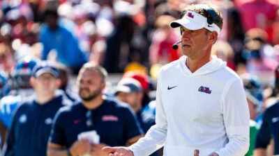 Ole Miss coach Lane Kiffin.