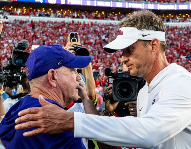 Lane Kiffin picked up a monumental win vs. Brian Kelly.