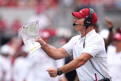 Brent Venables has a prime opportunity on Saturday against Michigan.