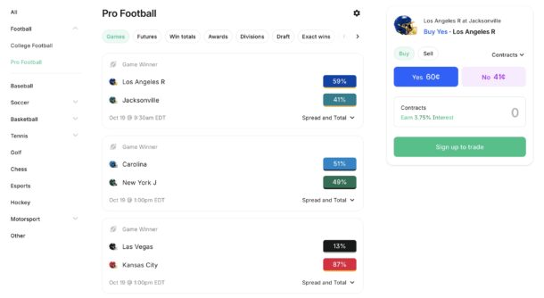 Sports Prediction Markets