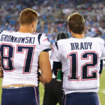 Rob Gronkowski and Tom Brady.