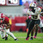 Alabama plays Mizzou in football.