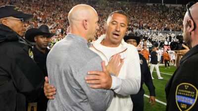 Clark Lea and Steve Sarkisian.