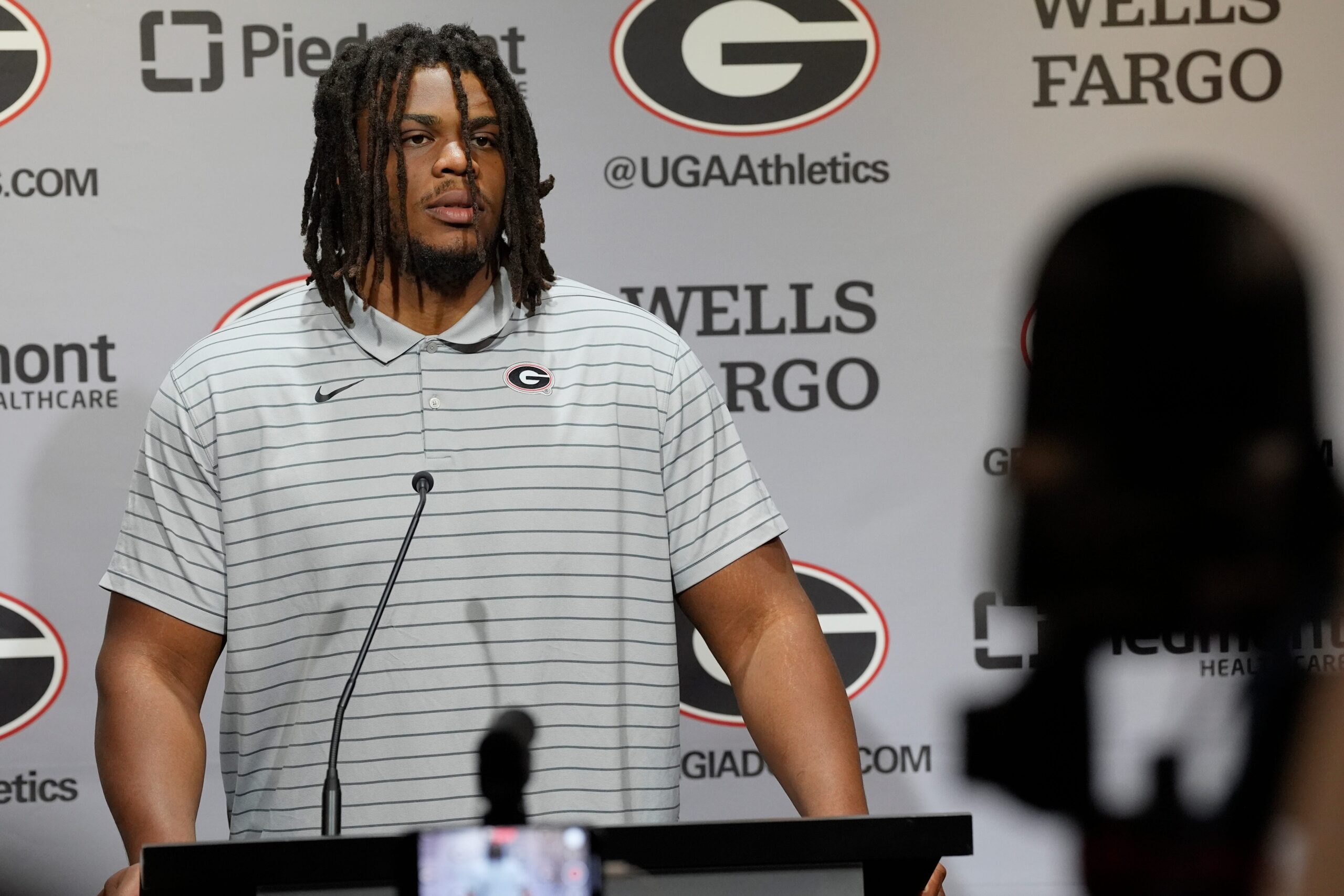 Georgia availability report reveals status of OL Earnest Greene