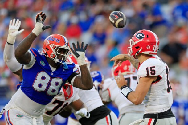 Florida and Georgia play football.