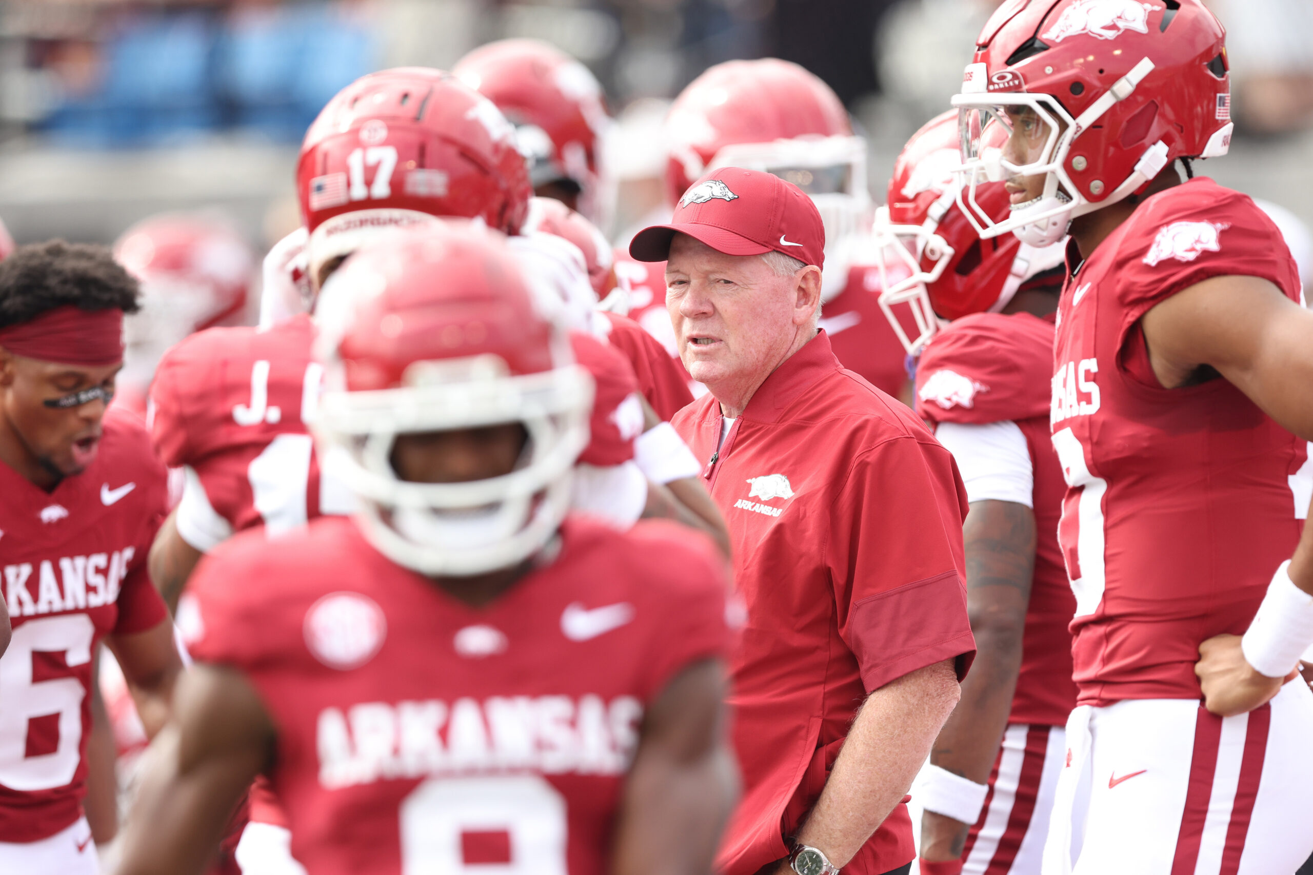 Bobby Petrino announces hiring of new defensive line coach at Arkansas