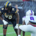 Cayden Green, Missouri left tackle.