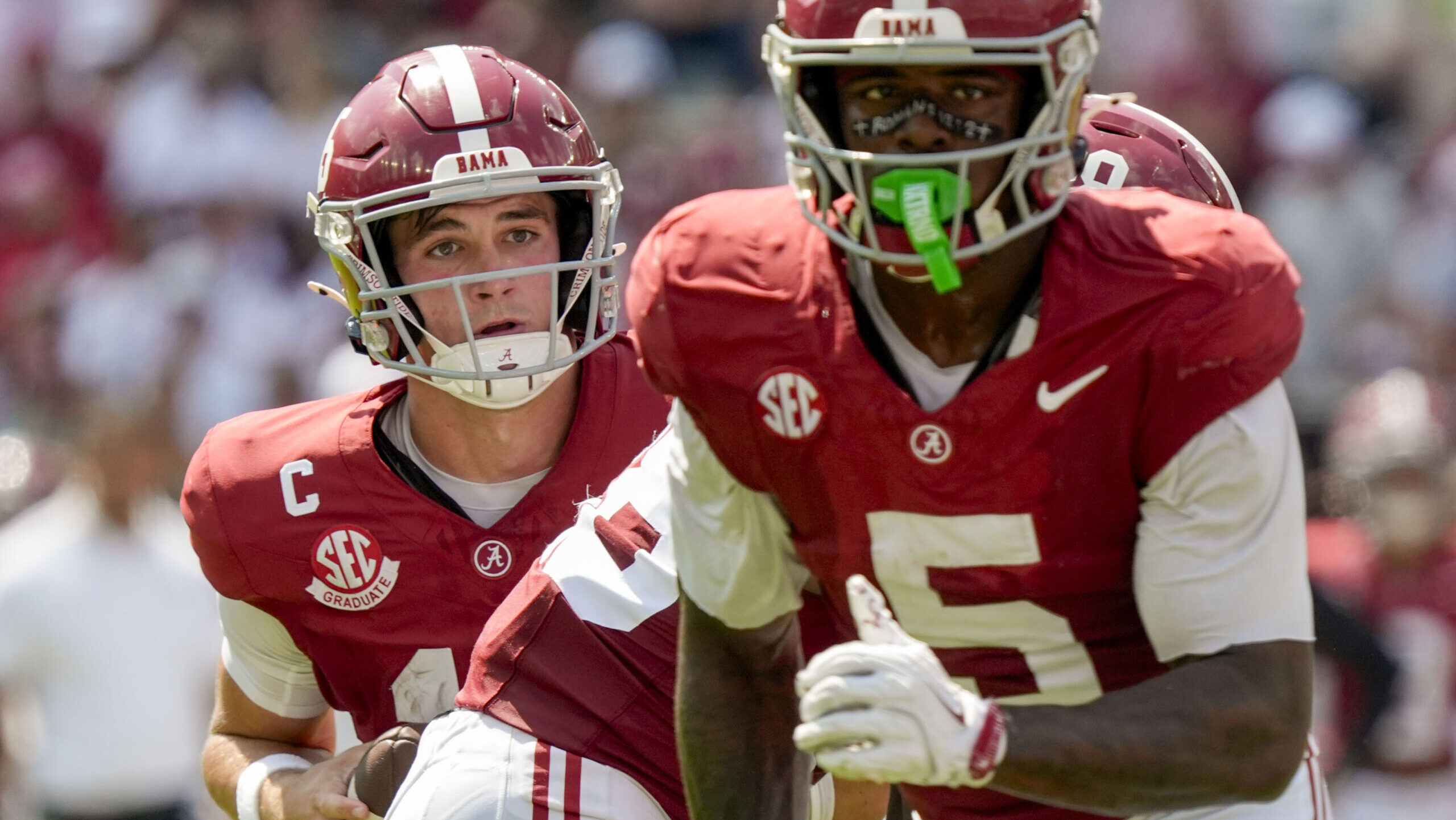 Ty Simpson praises teammates after Alabama&rsquo;s win against Vanderbilt