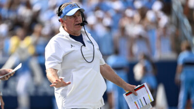 North Carolina coach Bill Belichick.