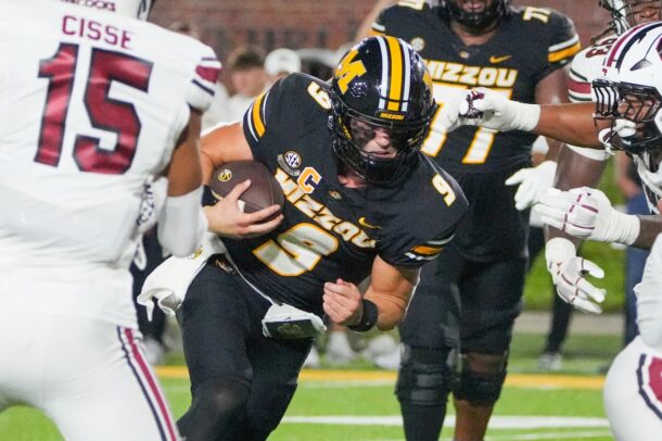 Mizzou QB Beau Pribula.
