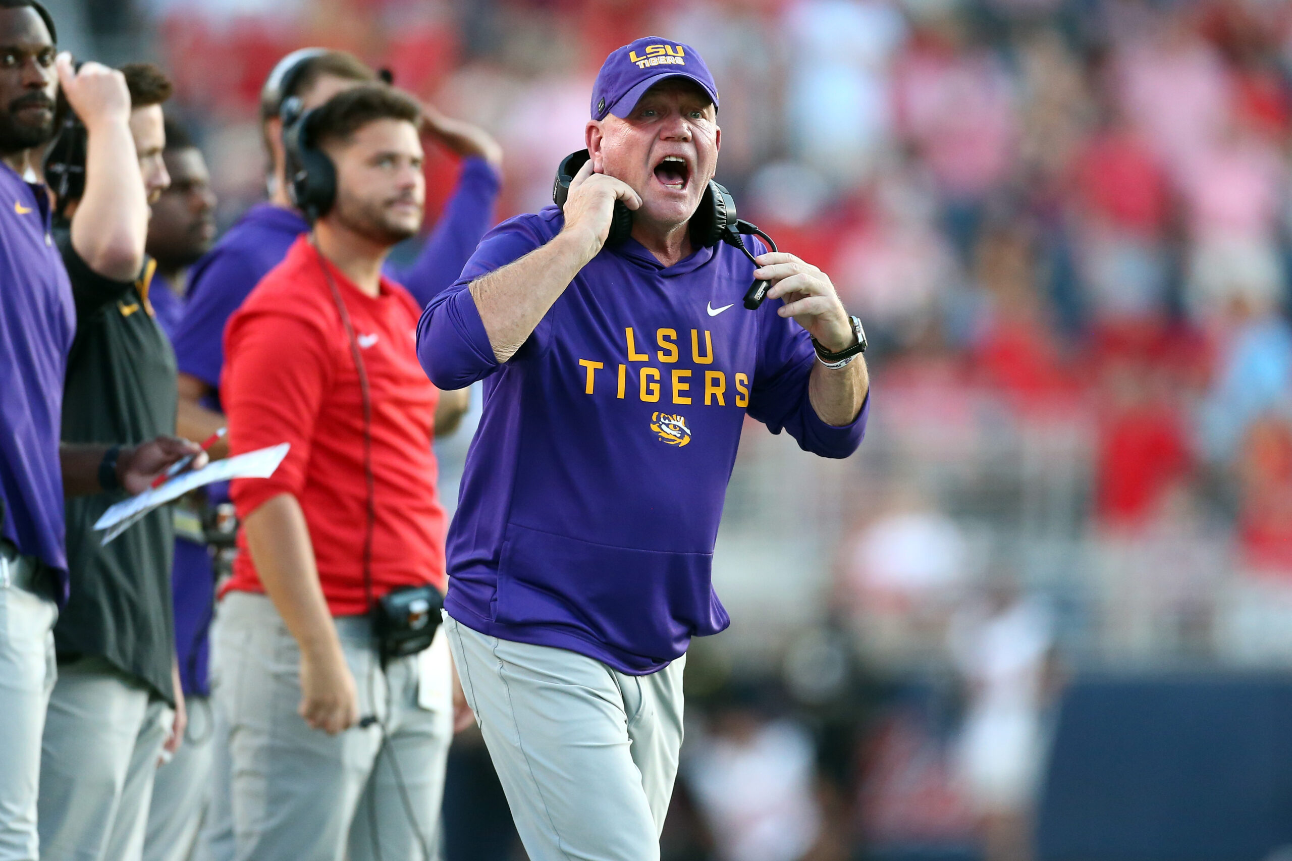 Louisiana governor reportedly meeting with LSU board over futures of Brian Kelly and Scott Woodward