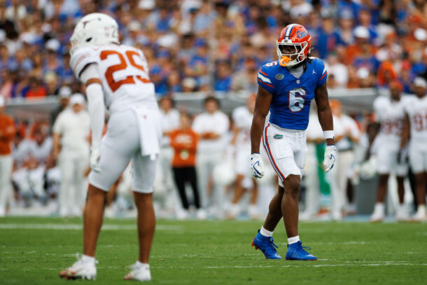 Dallas Wilson lines up against Texas.