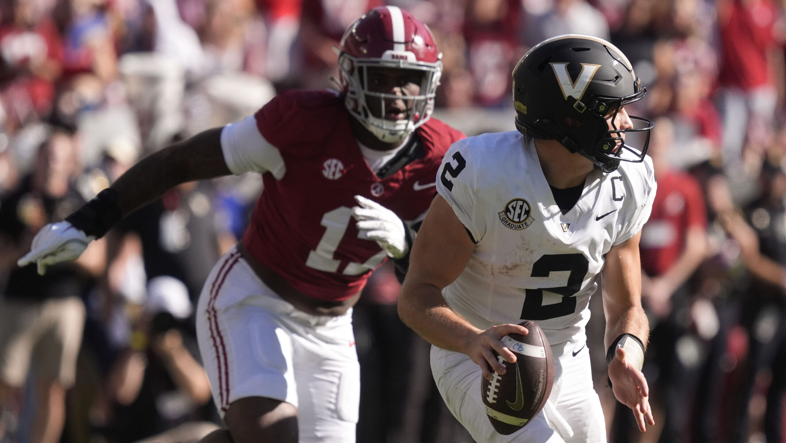 Diego Pavia says Vanderbilt still has ‘national championship’ expectations despite loss to Alabama