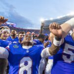 Florida players celebrate.