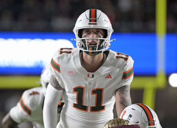Miami QB Carson Beck.