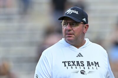 Texas A&M coach Mike Elko.