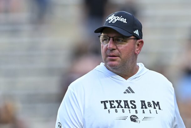Texas A&M coach Mike Elko.