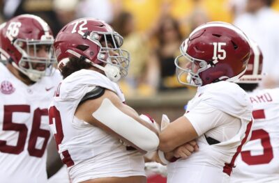 Ty Simpson showed up in a big way on Saturday at Mizzou.