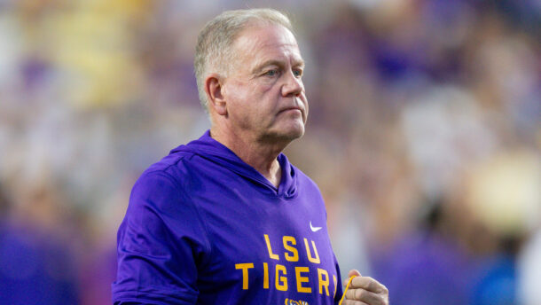 LSU coach Brian Kelly.