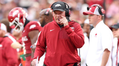 Arkansas coach Bobby Petrino.