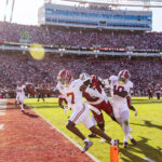 Alabama scores on a first-half Pick-6 against South Carolina.