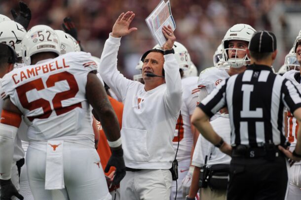 Texas coach Steve Sarkisian.