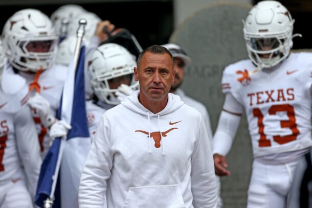 Steve Sarkisian Texas head coach is shown.
