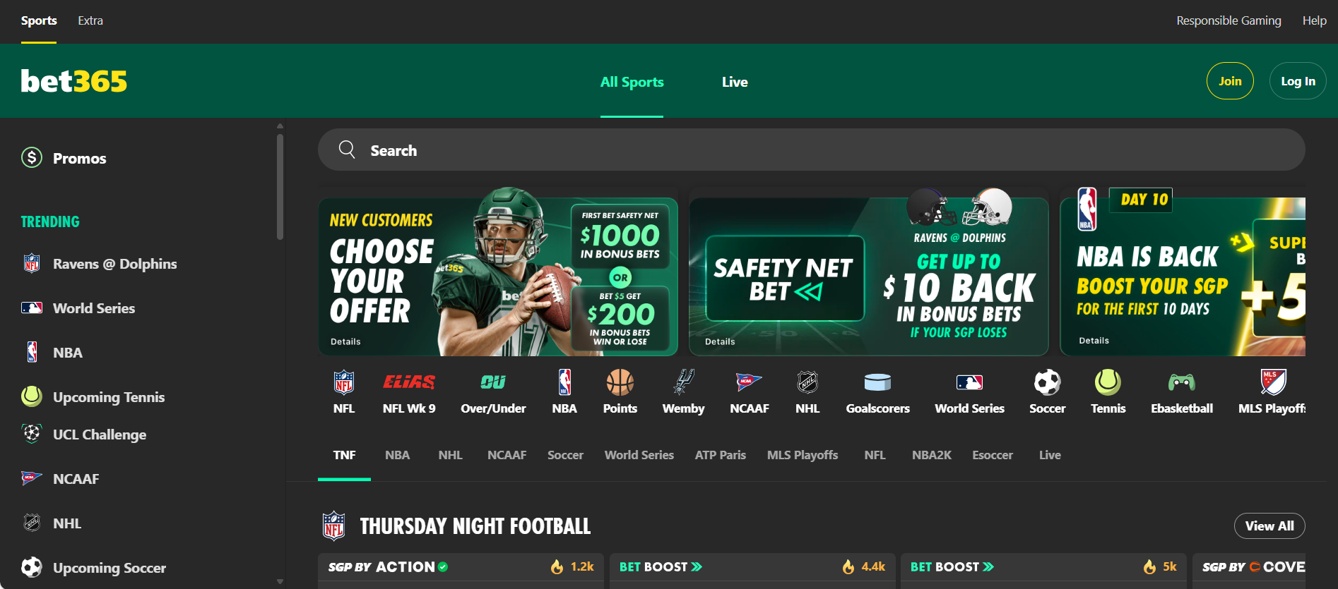 bet365 sportsbook home page desktop. 