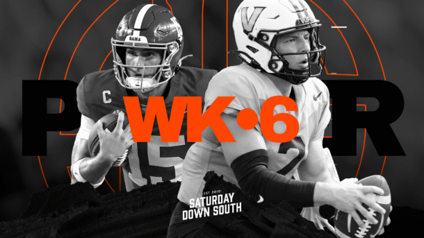 Vanderbilt vs Alabama is the SEC Game of the Week.