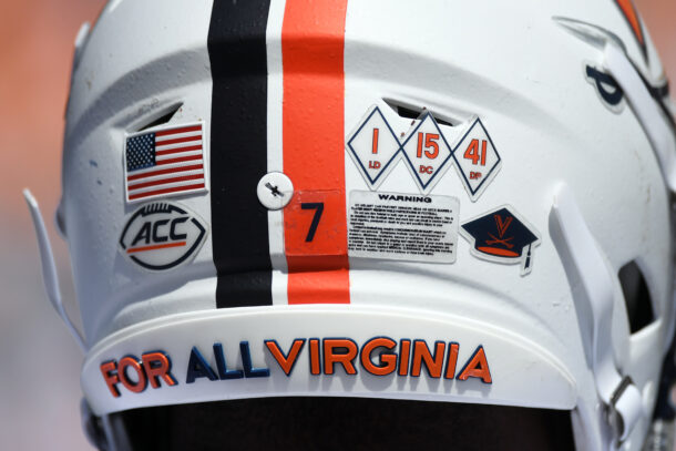 Virginia football helmet.