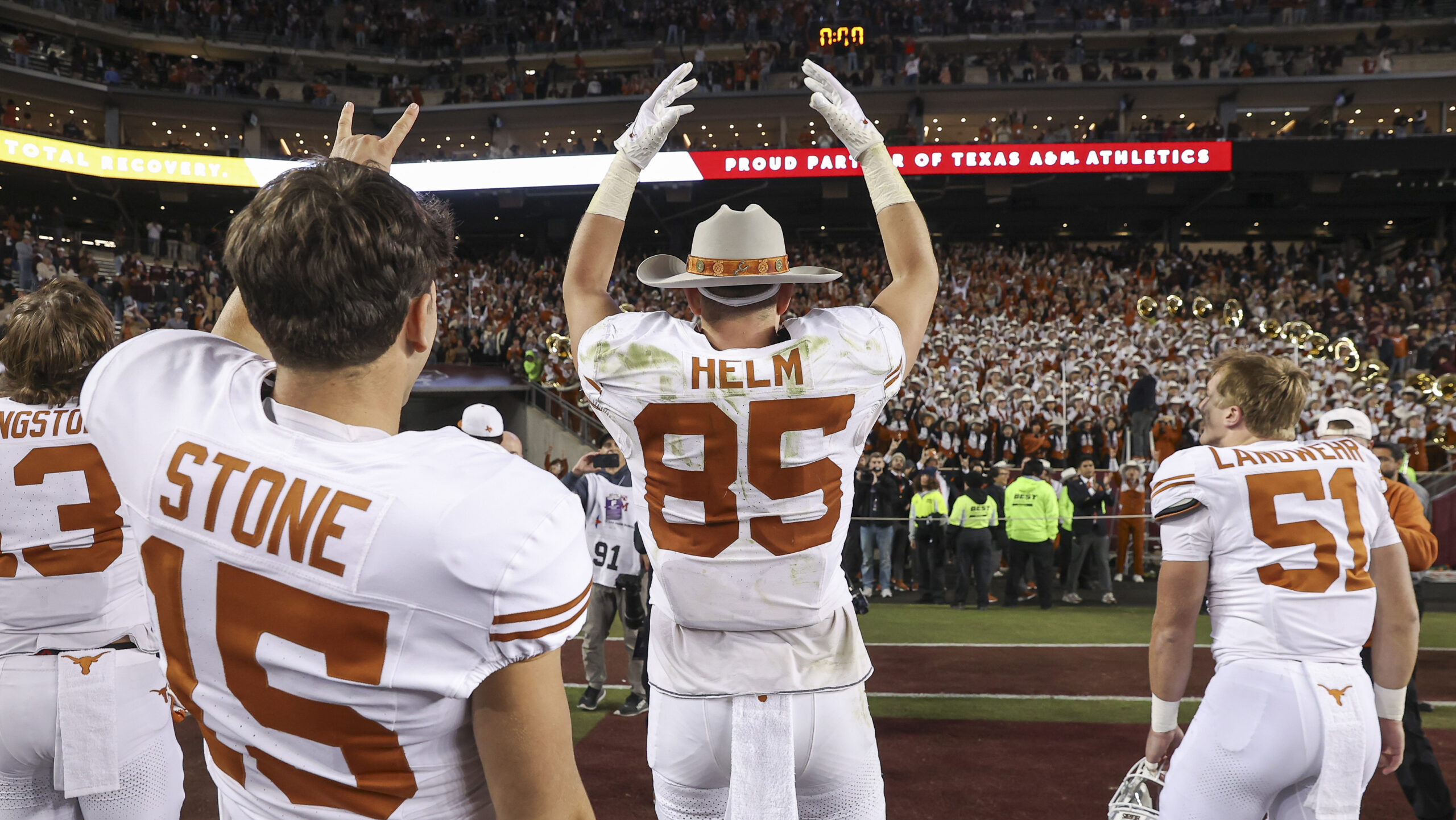 Texas A&M OL calls Texas players &lsquo;cowards&rsquo; for actions after Longhorns&rsquo; 2024 win in College Station