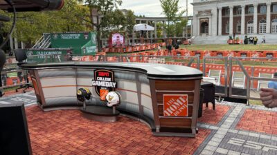 The College GameDay set.